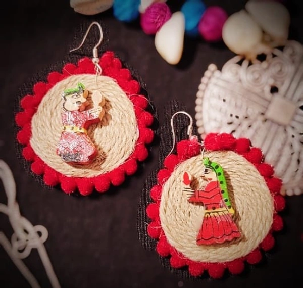 Rishmita Collection  Raja Rani Handmade Earring